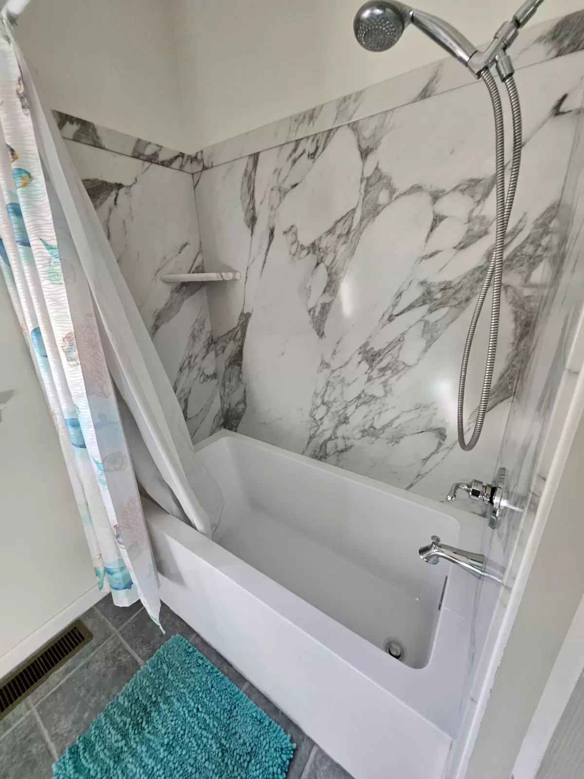 Bathroom shower fixture installation by JB Plumbing HVAC in Reading PA